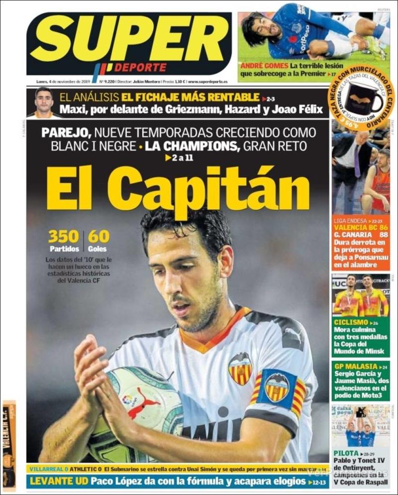 Portada Superdeporte 2019-11-05