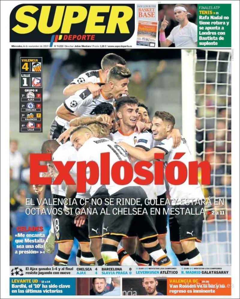 Portada Superdeporte 2019-11-07