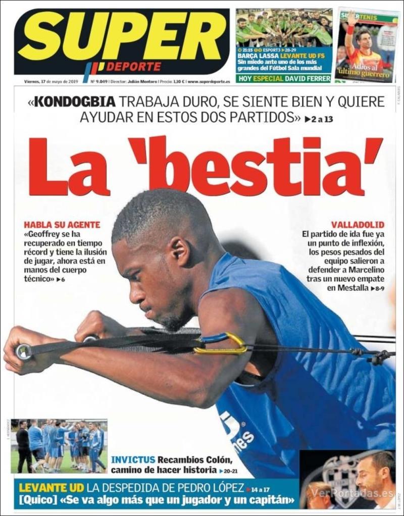 Portada L'Esportiu 2019-05-17