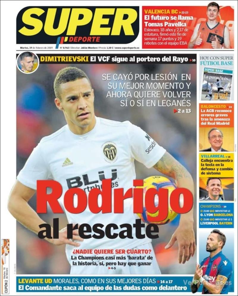Portada L'Esportiu 2019-02-19