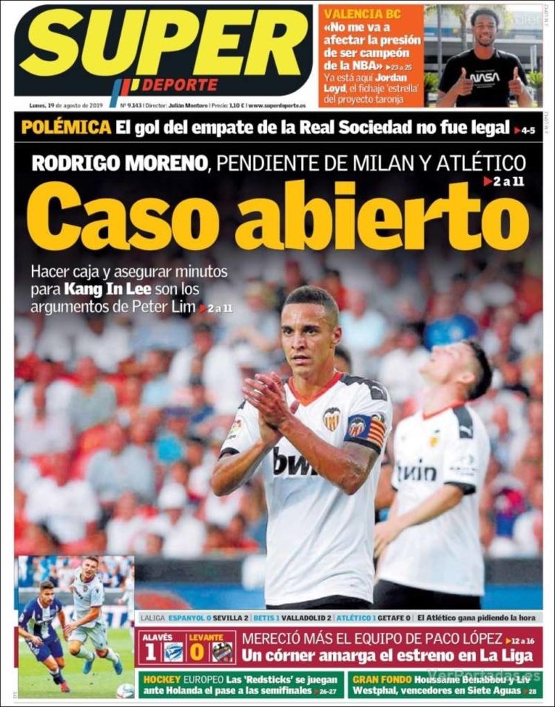 Portada L'Esportiu 2019-08-19
