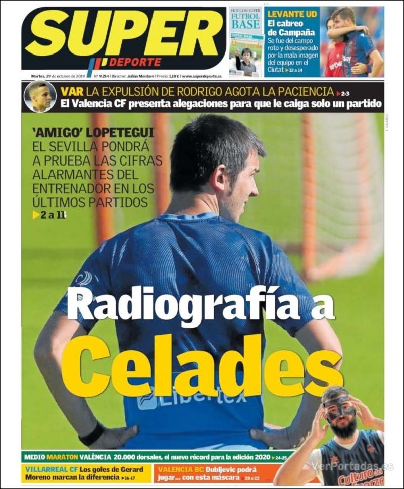 Portada Superdeporte 2019-10-30