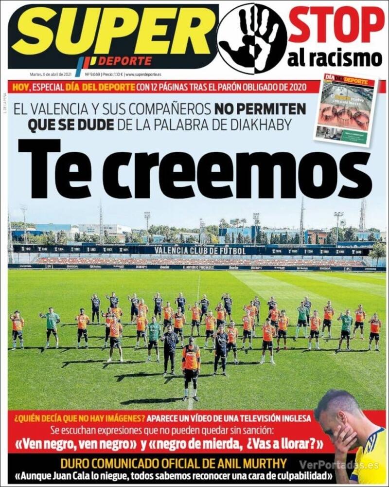 Portada Superdeporte 2021-04-07