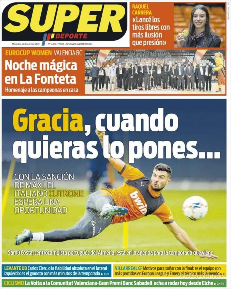 Portada Superdeporte 2021-04-15