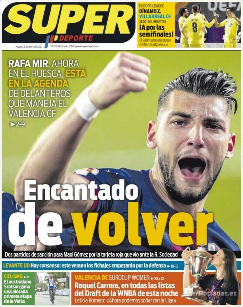 Portada Superdeporte 2021-04-16