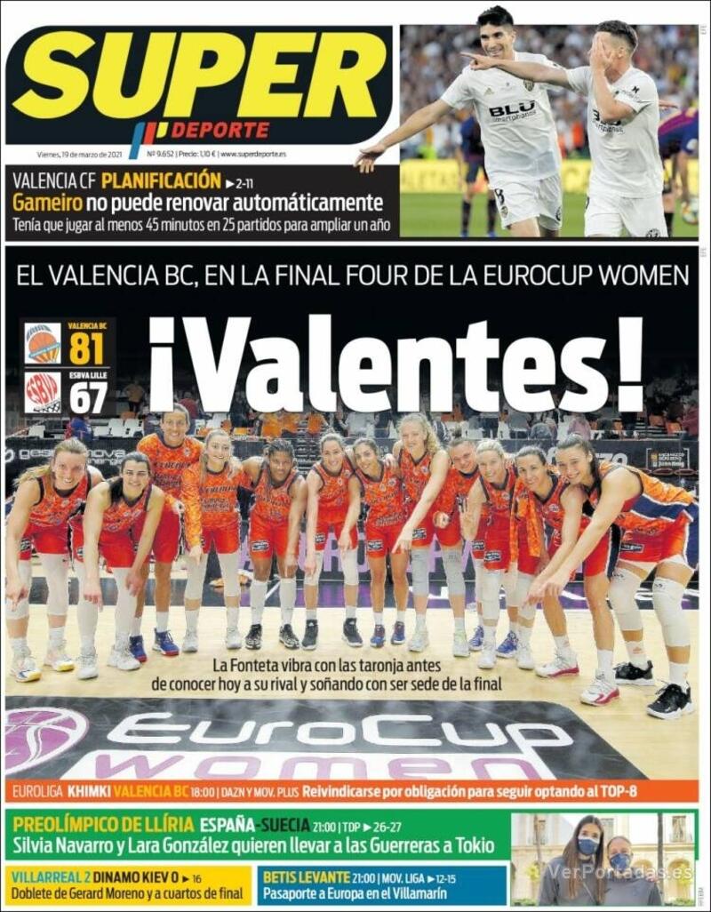 Portada Superdeporte 2021-03-20