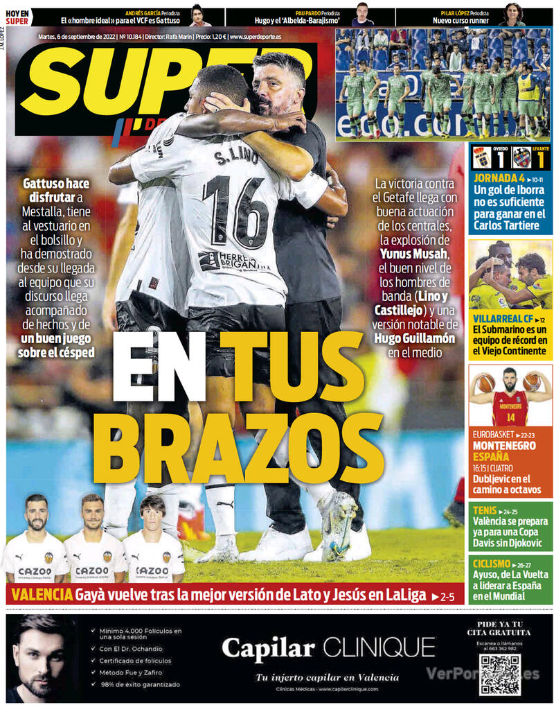 Portada Superdeporte 2022-09-07