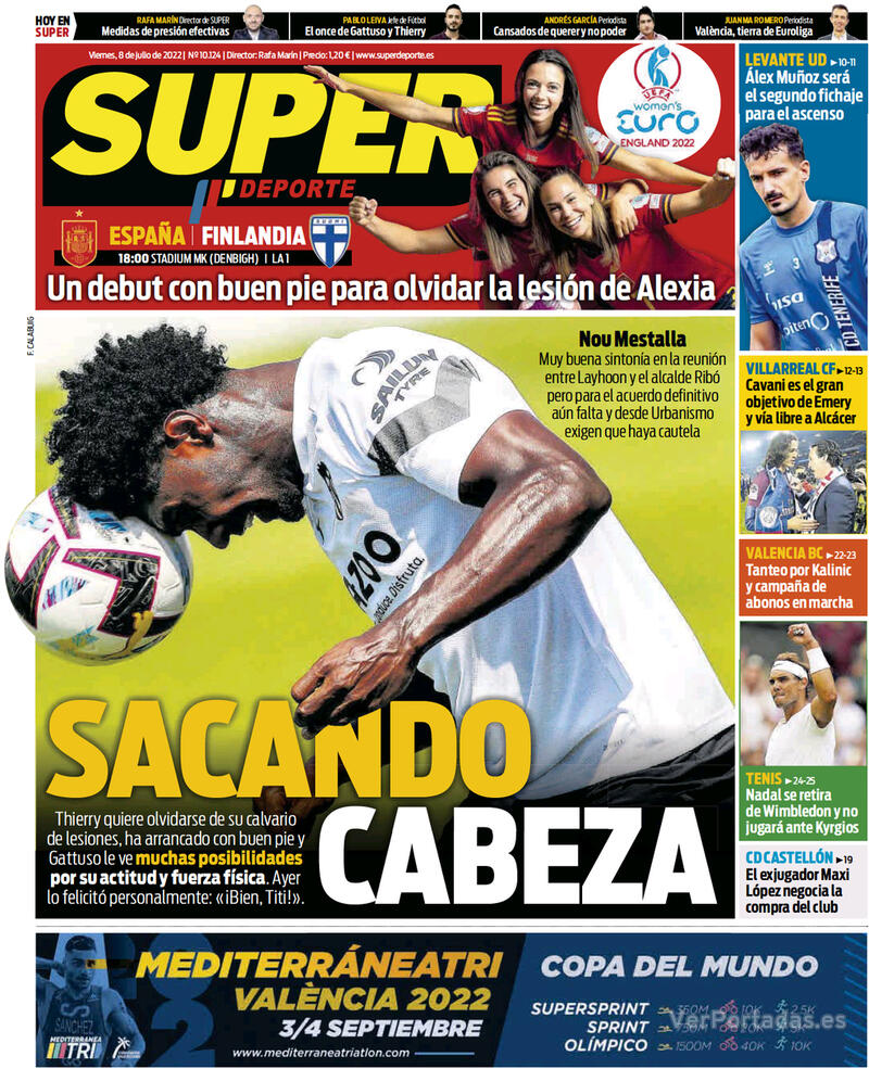 Portada Superdeporte 2022-07-09