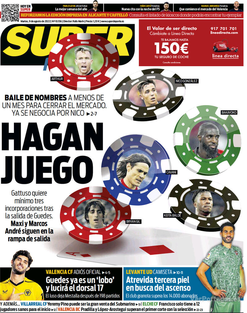 Portada Superdeporte 2022-08-10