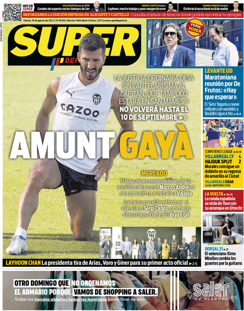 Portada Superdeporte 2022-08-20