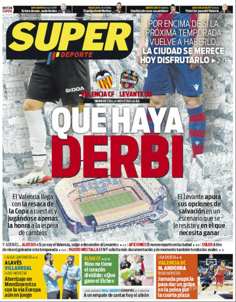 Portada Superdeporte 2022-05-01