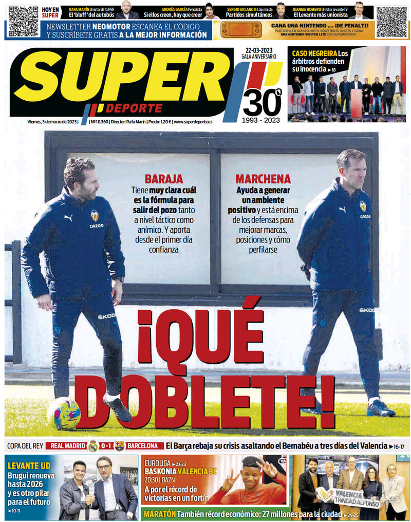 Portada Superdeporte 2023-03-04