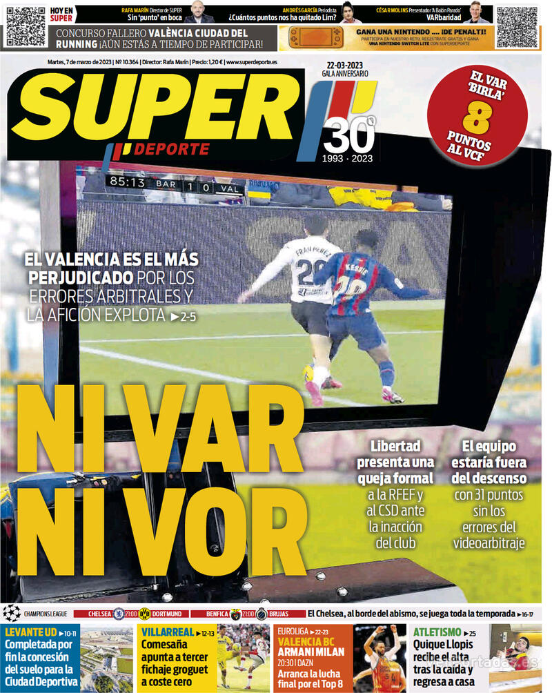 Portada Superdeporte 2023-03-08