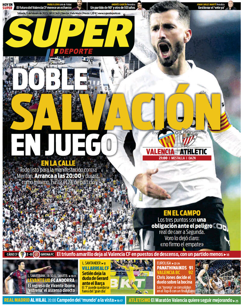 Portada Superdeporte 2023-02-12