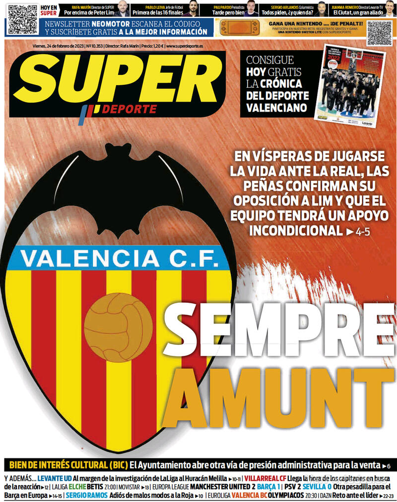 Portada Superdeporte 2023-02-25