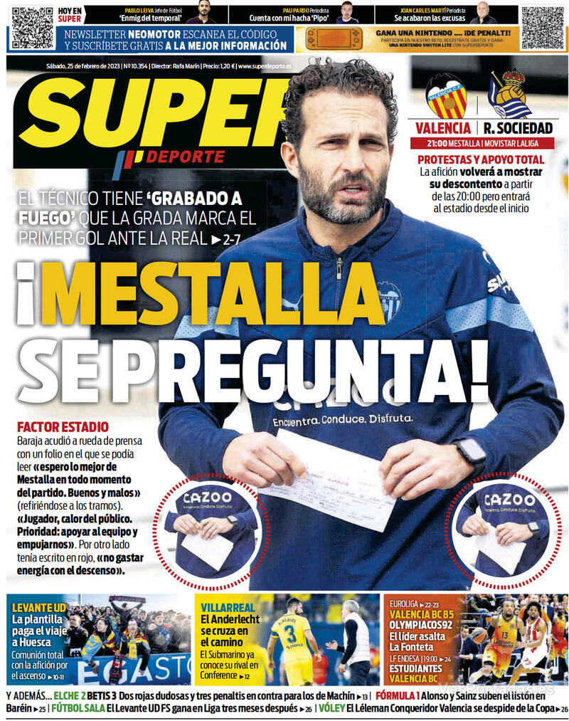 Portada Superdeporte 2023-02-26