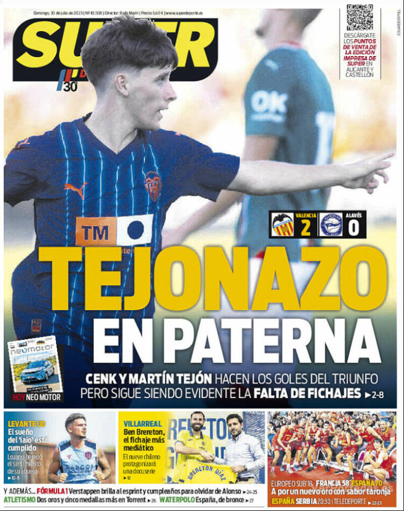 Portada L'Esportiu 2023-07-30