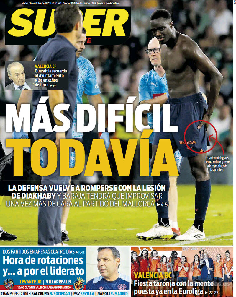 Portada L'Esportiu 2023-10-03