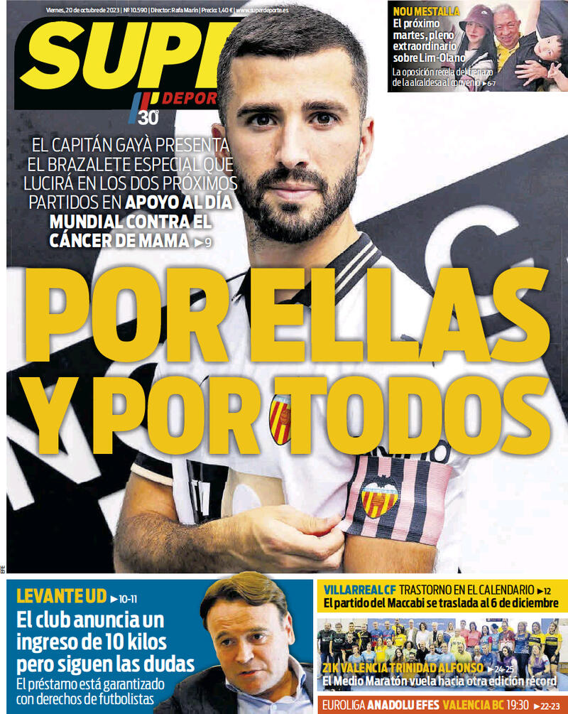 Portada L'Esportiu 2023-10-20