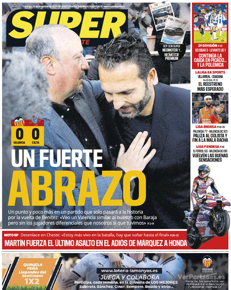 Portada L'Esportiu 2023-11-26