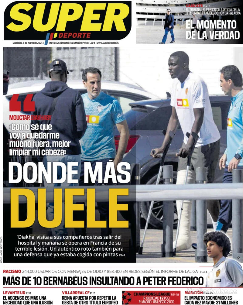 Portada Superdeporte 2024-03-07