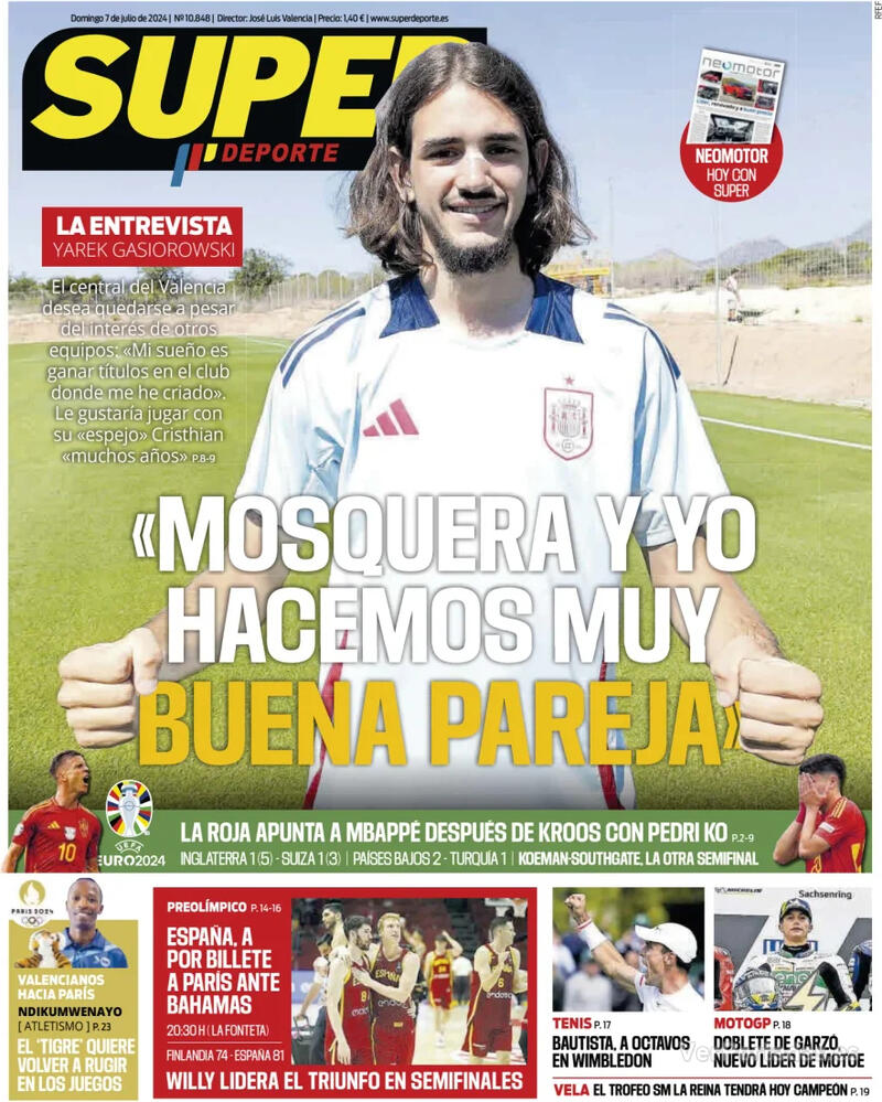 PORTADAS PRENSA DEPORTIVA SABADO 07 DE JULIO Portada-periodico-superdeporte-07-07-2024-0b7fcb14