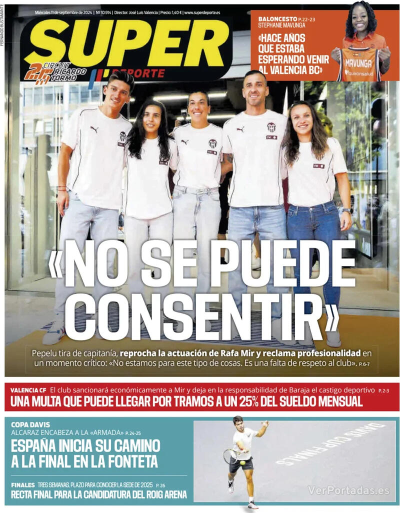 Portada L'Esportiu 2024-09-11