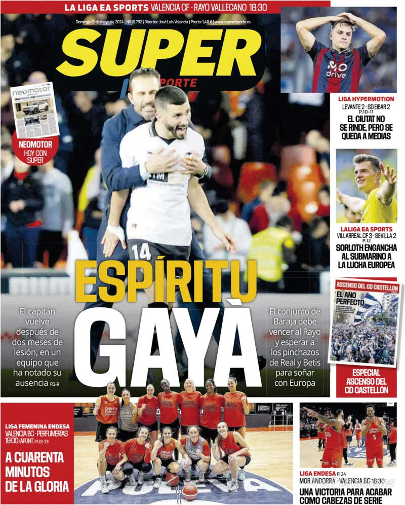 Portada L'Esportiu 2024-05-12