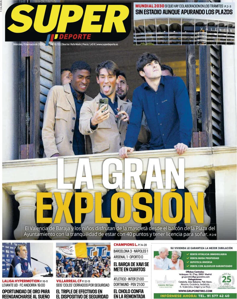 Portada L'Esportiu 2024-03-13