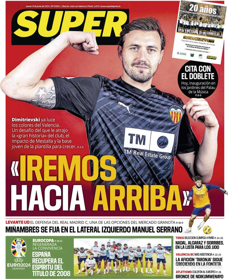 PORTADAS PRENSA DEPORTIVA  JUEVES 13 DE JUNIO Portada-periodico-superdeporte-13-06-2024-54ce1d0e