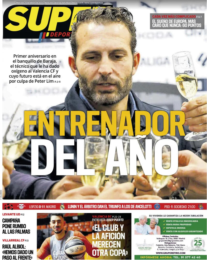 Portada Superdeporte 2024-02-15