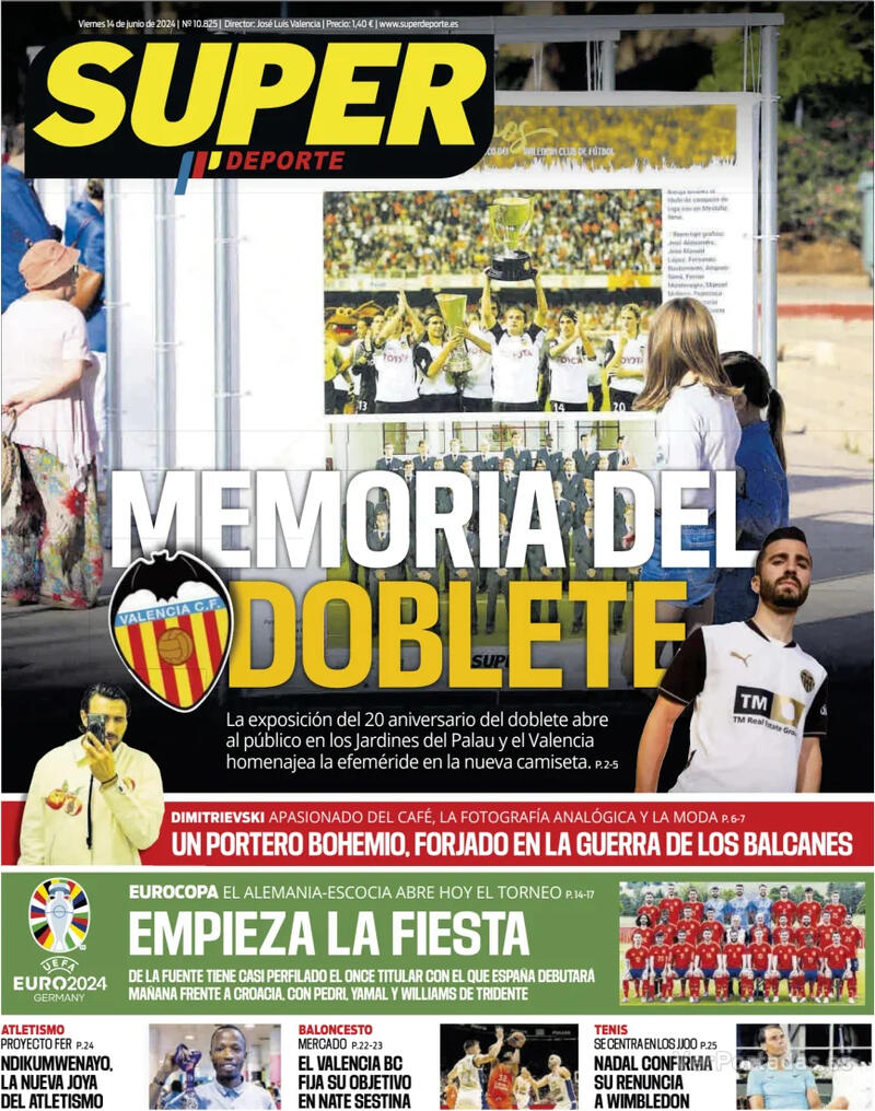 PORTADAS PRENSA DEPORTIVA  VIERNES 14 DE JUNIO Portada-periodico-superdeporte-14-06-2024-62fa407d