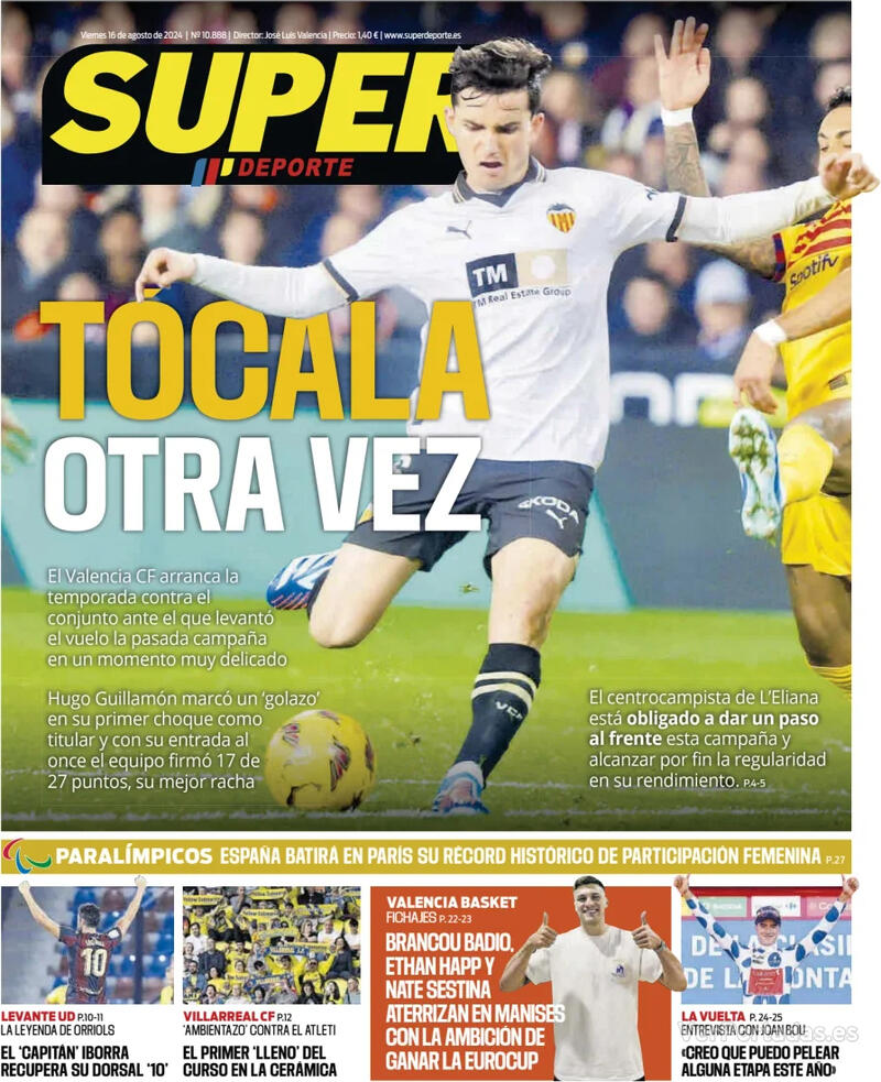 PORTADAS PRENSA DEPORTIVA VIERNES 16 DE AGOSTO Portada-periodico-superdeporte-16-08-2024-c10bf30e