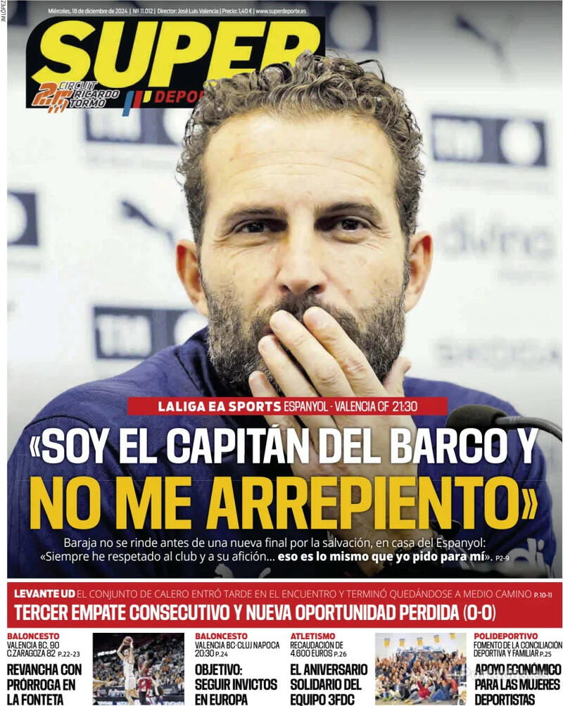 Portada L'Esportiu 2024-12-18