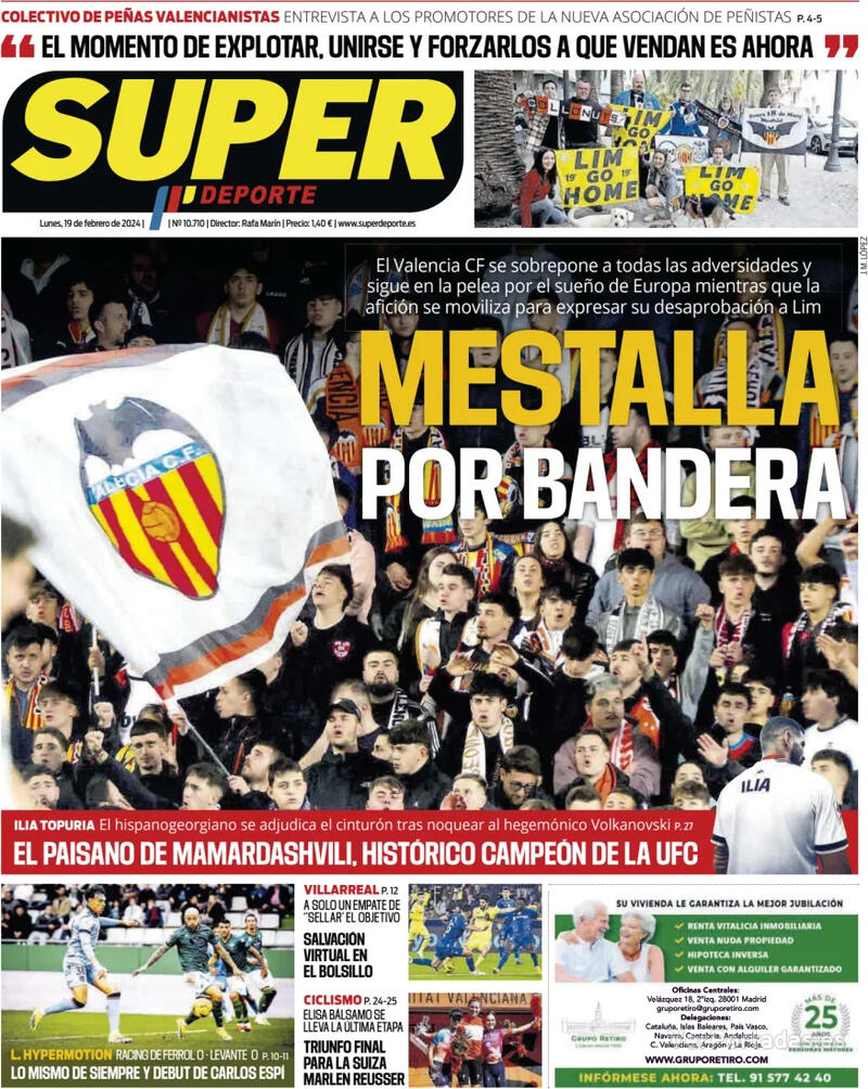 Portada Superdeporte 2024-02-20