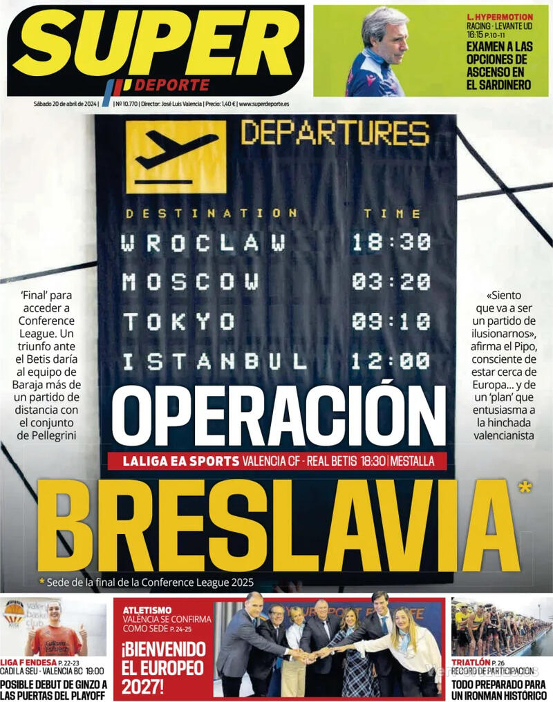 Portada Superdeporte 2024-04-21