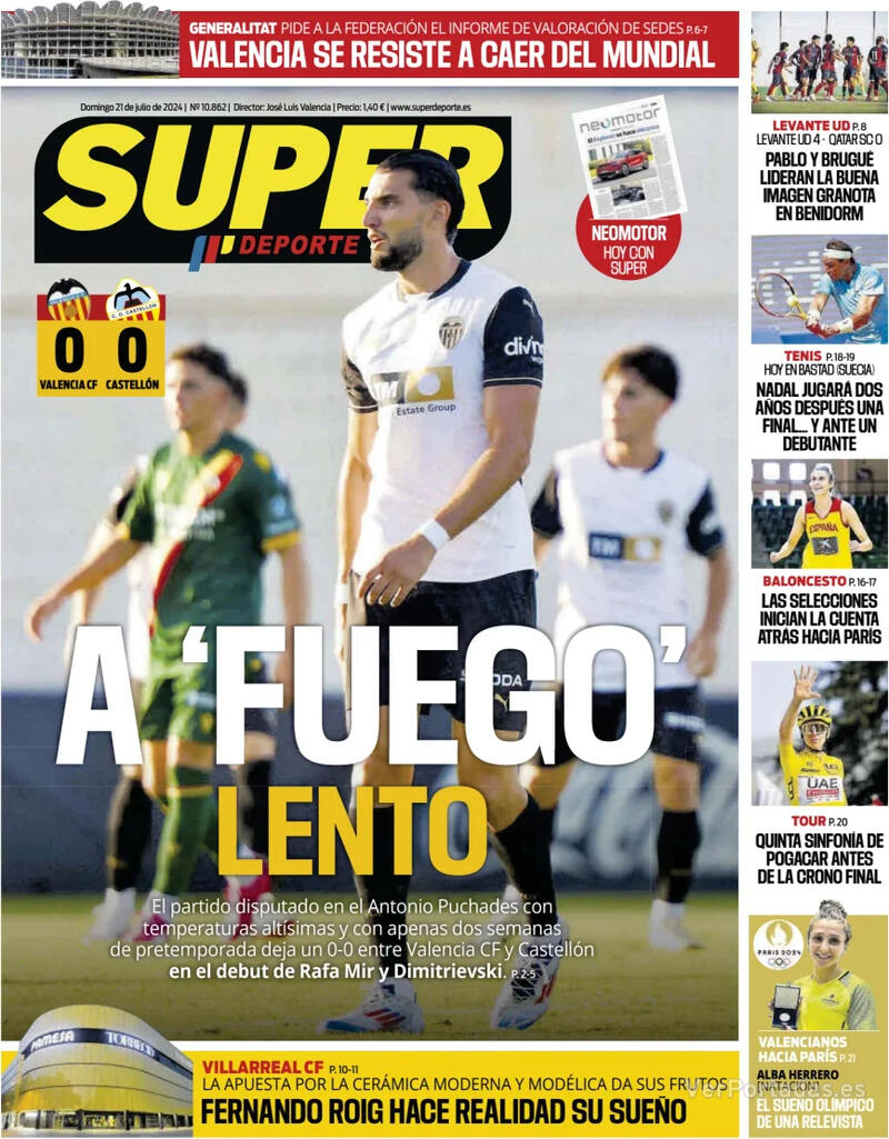 PORTADAS PRENSA DEPORTIVA DOMINGO 21 DE JULIO Portada-periodico-superdeporte-21-07-2024-4dac59c6