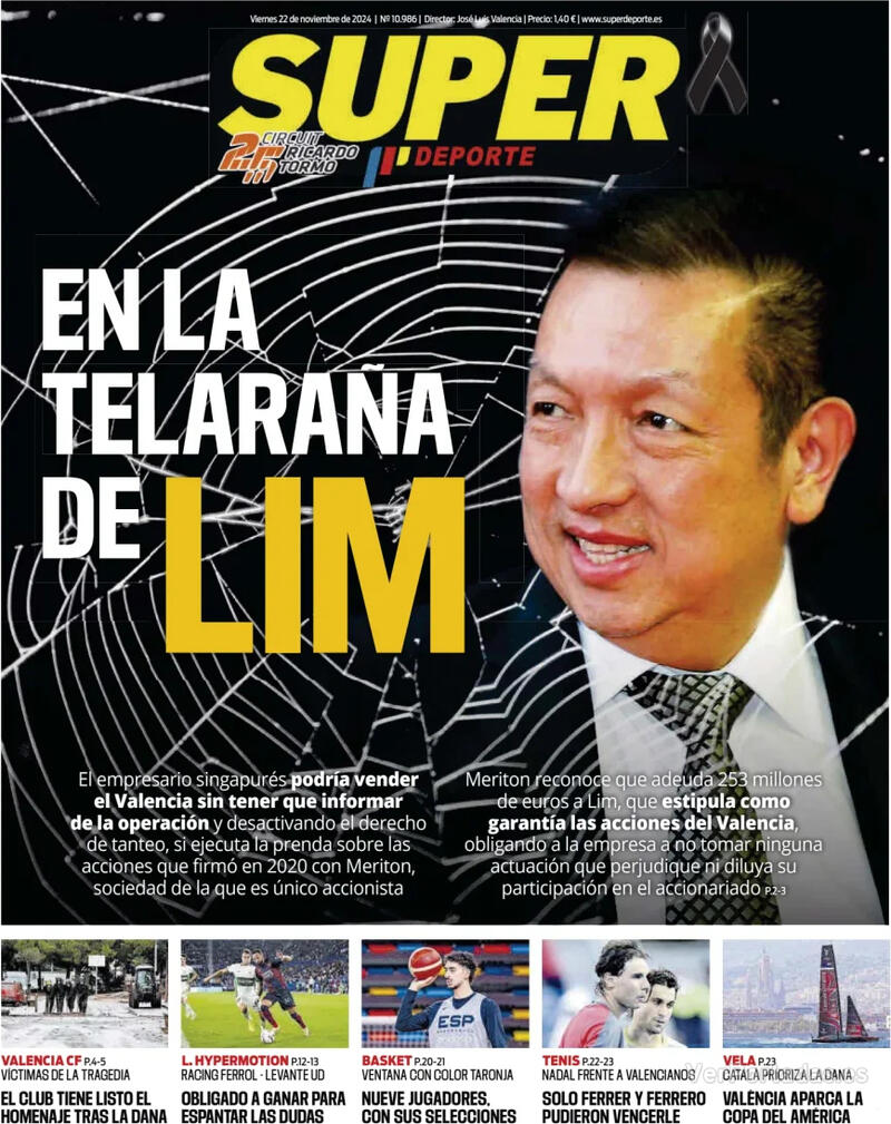 Portada L'Esportiu 2024-11-22