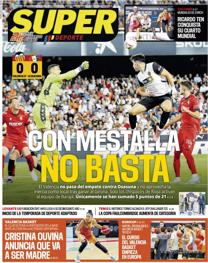 PORTADAS PRENSA DEPORTIVAMIERCOLES 25 SEPTIEMBRE 2024 Portada-periodico-superdeporte-25-09-2024-0f0941ca