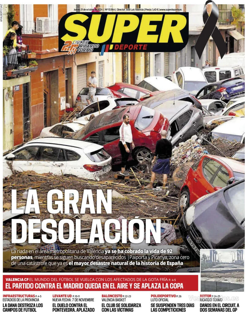 Portada L'Esportiu 2024-10-31