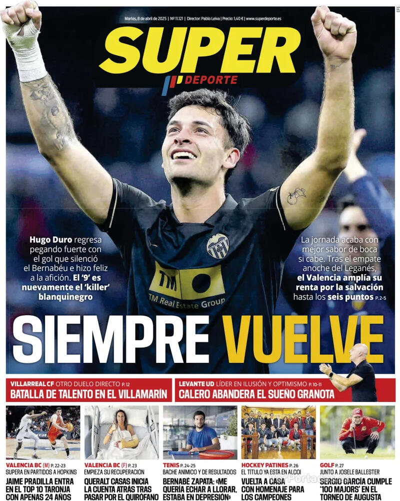 Portada L'Esportiu 2025-04-08