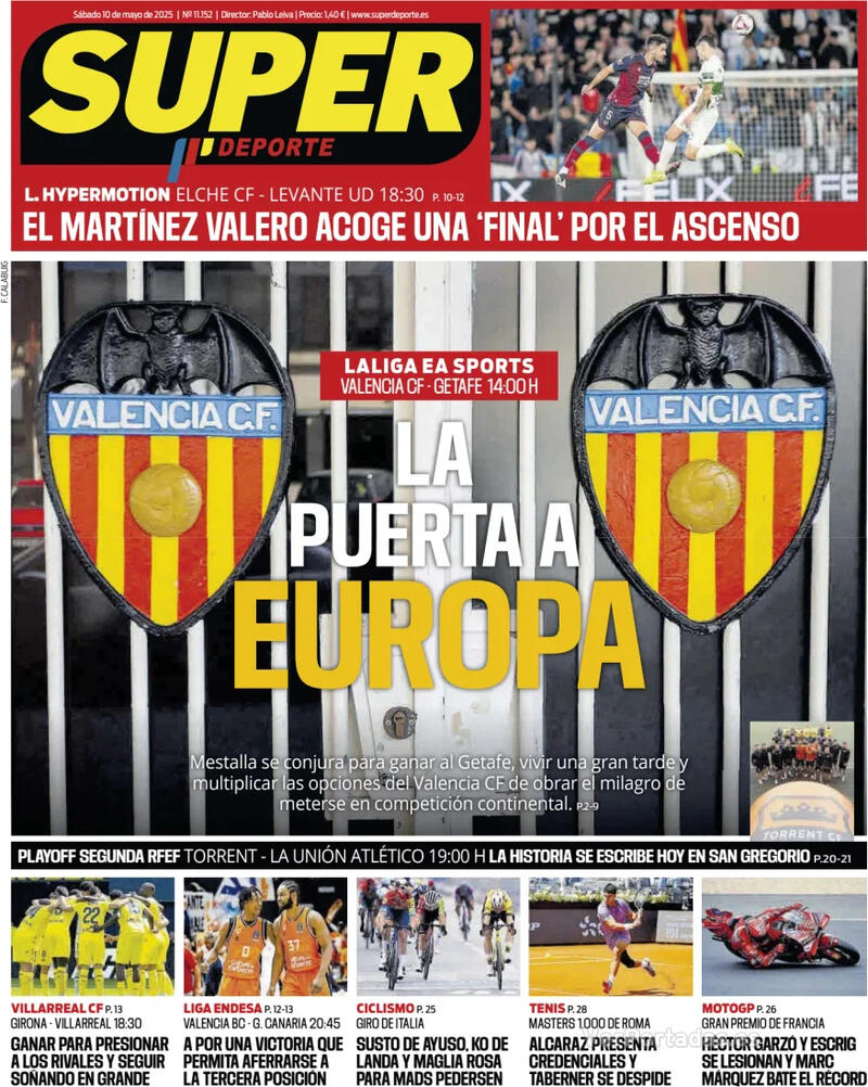 Portada L'Esportiu 2025-05-10