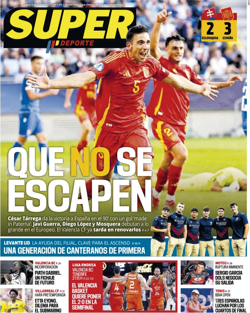 Portada L'Esportiu 2025-06-12