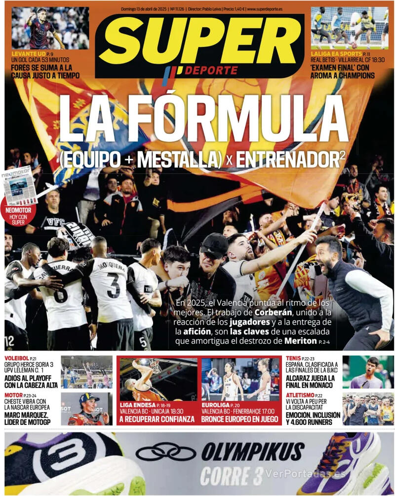 Portada L'Esportiu 2025-04-13