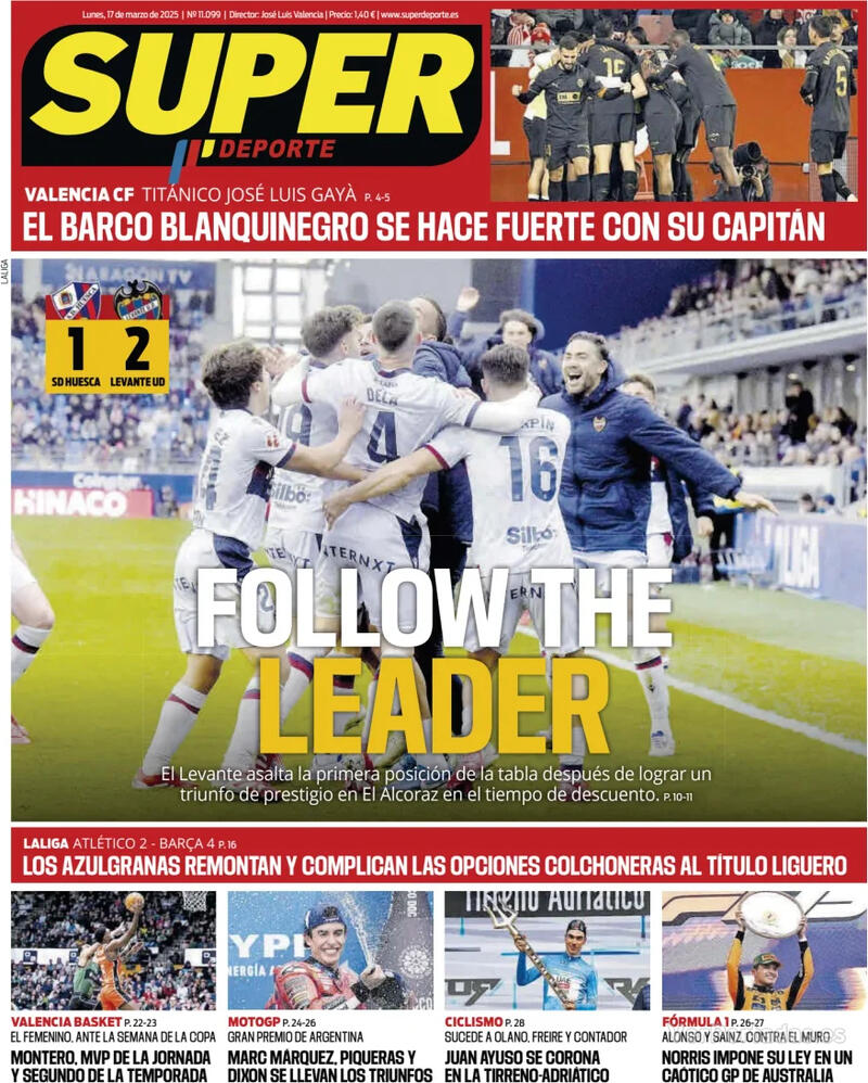Portada L'Esportiu 2025-03-17