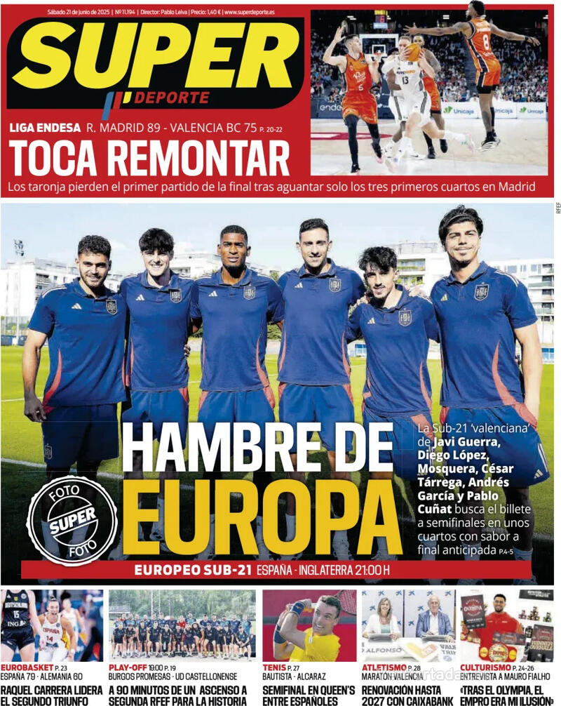 Portada L'Esportiu 2025-06-21
