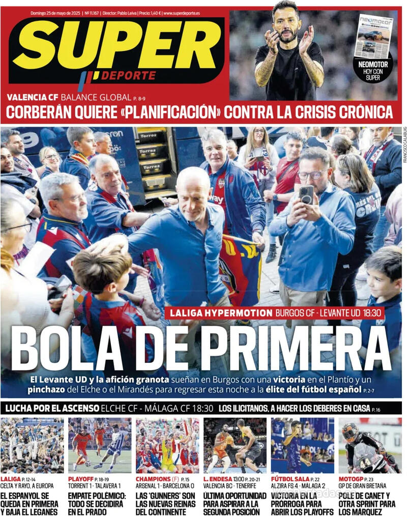 Portada L'Esportiu 2025-05-25