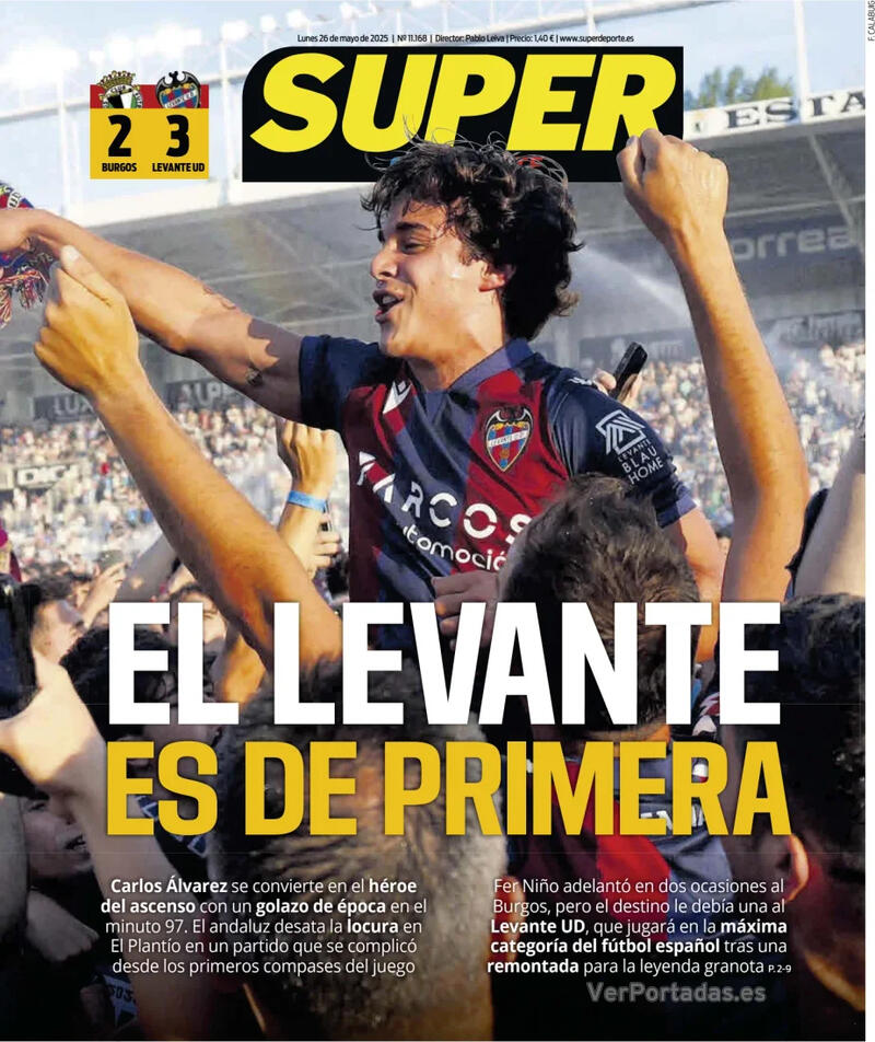 Portada L'Esportiu 2025-05-26