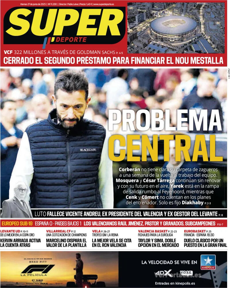 Portada L'Esportiu 2025-06-27