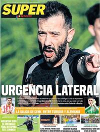 Portada periódico Superdeporte Portada periódico Superdeporte